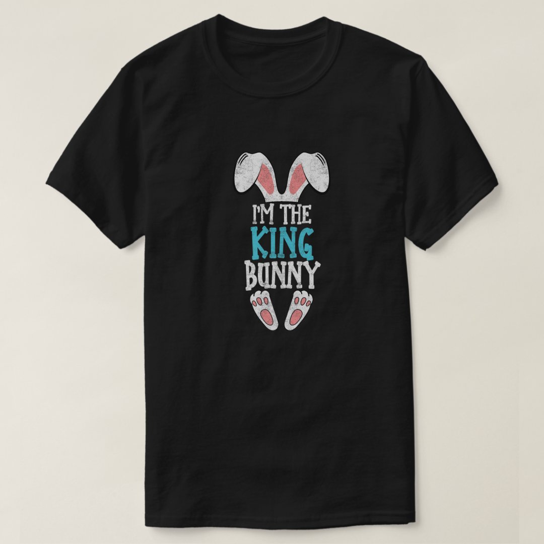 Easter I'm The King Bunny Festival Printed T-shirt